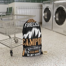Weekend Forecast Camping Laundry Bag with Drawstring Closure and Woven S... - £25.15 GBP+