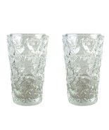 Vtg Anchor Hocking Lido Milano Clear Glass Juice Tumblers Textured Desig... - $241.58 MXN