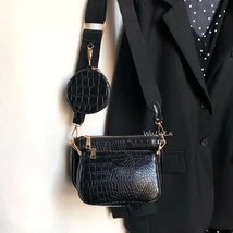 Vintage  women  bag  designer strap Crossbody bag chain Sling bag pu leather lad - £149.12 GBP