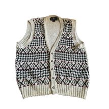 VTG Lake Harmony Rowing Club Sweater Vest XL X-Large Knit Patterned USA ... - $22.27