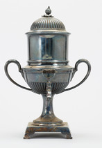 Neoclassical British NS silver plated Samovar Tea urn w infuser 19th century - £295.02 GBP