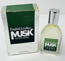 Vintage English Leather Musk After Shave 2oz Splash Aftershave - £19.80 GBP