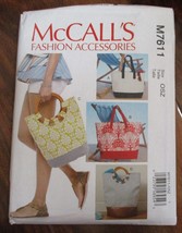 McCall's Fashion Accessories M7611 Tote Bags NEW - $12.61