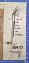 Vintage Print Ad Squibb Angle Toothbrush Dentist&#39;s Mirror  13.5&quot; x 5.25&quot; - £6.13 GBP