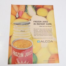 1964 Alcoa Frozen Canned Juice Yolande Sleepwear Print Ad 10.5x13.5 - $8.00