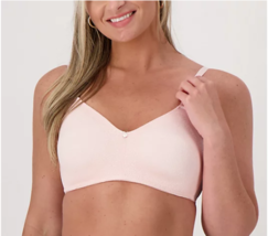 Breezies Feather Light Jacquard Wirefree Bra (Pink Dogwood, 34C) A475756 - £12.94 GBP