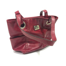 Vintage Relic Burgundy Faux Leather Shoulder Bag 13x10x4 inches - $376.00 MXN