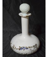 Vintage DITHRIDGE Victorian Milk Glass 9.5&quot; Embossed Hand Painted Barber... - $555.46 MXN