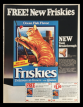 1983 Friskies Delicious Cat Dinners Circular Coupon Advertisement - £15.22 GBP