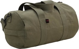 Canvas Shoulder Duffle Bag Duffel Gym Bag for Men Women Sports Duffel Bag Olive  - £31.13 GBP