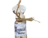 Mermaid Tears Holiday Coastal Beach Glass Bottle Ornament by Gallarie II - $9.10