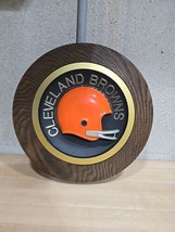 Vintage Cleveland Browns 1970&#39;s 14&quot; Round Football Helmet Wall Plaque NFL - $74.45