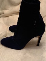 Gianvito Rossi Navy Blue Stretch Bootie Size 39 (8.5) - £300.71 GBP