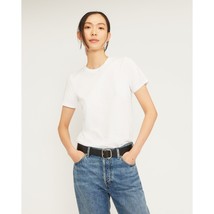 Everlane Womens The Organic Cotton Crew Tee Short Sleeve White S - £16.92 GBP