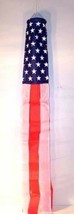 2 AMERICAN FLAG WINDSOCK banner sock novelty wind socks WINDSOX new spin... - $12.34