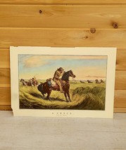 Vintage 1957 Currier &amp; Ives Lithograph A Check Calendar June - $922.19 MXN