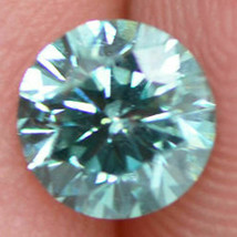 1/2 Carat Loose Diamond Fancy Blue Color Round Cut Polished SI2 Natural Enhanced - £340.78 GBP