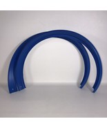 Hot Wheels Criss Cross Crash 2 Curved Track Replacement parts Blue Mattel - £15.71 GBP
