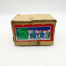 Christmas Around The World “Merry Christmas Mice” Set Of 3 Vintage Figur... - $19.99