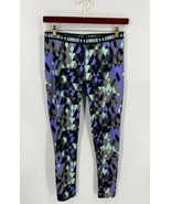 Under Armour Girls Sz XL Purple Black Athletic Workout Leggings Full Len... - $40.74 CAD
