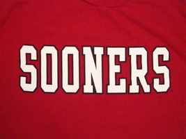 NCAA OU Sooners Oklahoma University College Football T Shirt L - £15.05 GBP