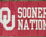Oklahoma Sooners Sooner Nation Flag 3x5 ft Sports Banner Man-Cave - $15.99