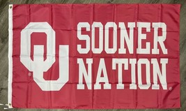 Oklahoma sooners sooner nation flag 3x5 ft sports banner man cave thumb200