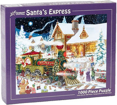 Vermont Christmas Company Santa&#39;s Express Christmas Jigsaw Puzzle 1000 P... - £23.94 GBP