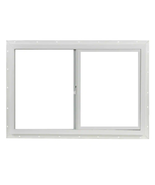 Left Hand Single Sliding Vinyl Window with Single Pane Glazed Glass 35.5... - $201.47