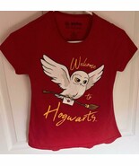 Wizarding World Harry Potter Girls Size 8 Shirt Dark Pink Welcome to Hog... - $9.04 CAD
