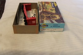 HO Scale Athearn, 40&#39; Pulpwood Car, Burlington, Red #95126 - 1452 Built - $28.50