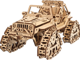 Tracked Off-Road Vehicle - 4WD Model Vehicle Kits to Build - DIY 3D Car Model Pu - £67.02 GBP