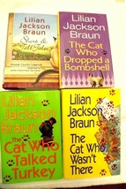 Cat Who Lot of 4  Books Lilian Jackson Braun, Bombshell,Turkey,Wasn&#39;t There, Sho - £14.18 GBP
