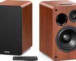 Record Player-Friendly Saiyin Bluetooth Bookshelf Speakers With A 5-Inch... - $116.96
