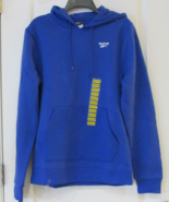 Reebok Identity Long Sleeve Fleece Hoodie Vector Blue Men&#39;s Sz M-L NWT - $24.92