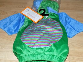 Infant Size 6-12 Months Green Blue Winged Dragon Halloween Costume Vest New - £16.98 GBP