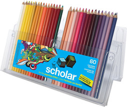 92808HT Prismacolor Scholar Colored Pencils, 60-Count, Rich, vibrantly pigmented - $39.55