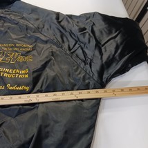 Vintage FRAILED Men's Black/Yellow Distressed Varsity Jacket Chest 52" image 7