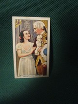 1935 Gallaher Cigarette Card Famous Film Scenes #48 - Madame Du Barry - £2.98 GBP