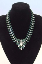 New Celebrity Women's Trendy Green Color Fashion Necklace - £9.48 GBP