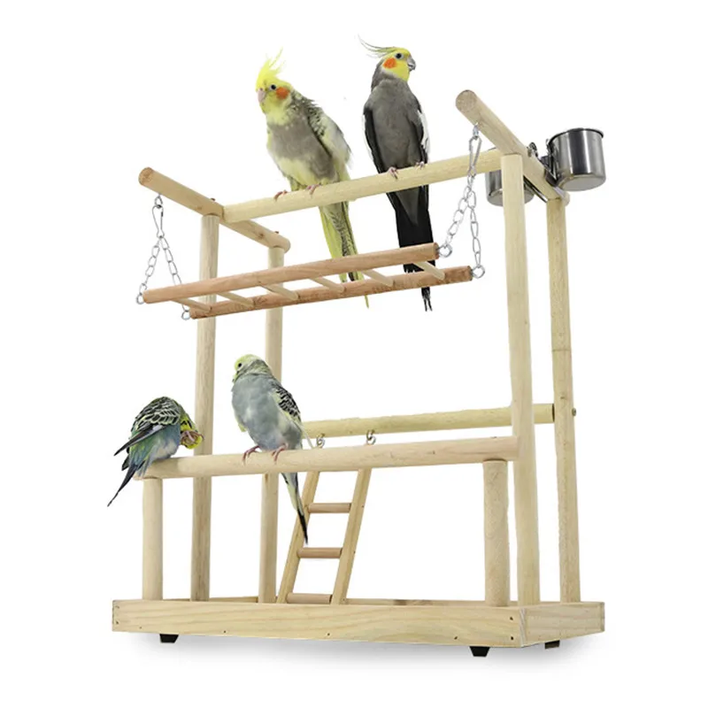 House Home Bird Perch Stand Toys Parrots Playstand Exercise Play Gym Feeder Exer - £39.50 GBP