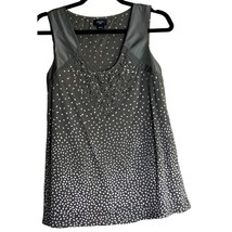 Deletta Women Size Small Embellishments Sleeveless Top blouse tank summe... - £14.46 GBP