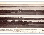 Dual View Harpswell Sound South Harpswell Maine ME DB Postcard Y1 - £9.40 GBP