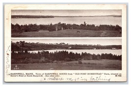 Dual View Harpswell Sound South Harpswell Maine ME DB Postcard Y1 - £8.84 GBP