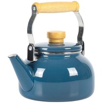 Mr. Coffee Quentin 1.5 Quart Tea Kettle With Fold Down Handle in Blue - £55.46 GBP