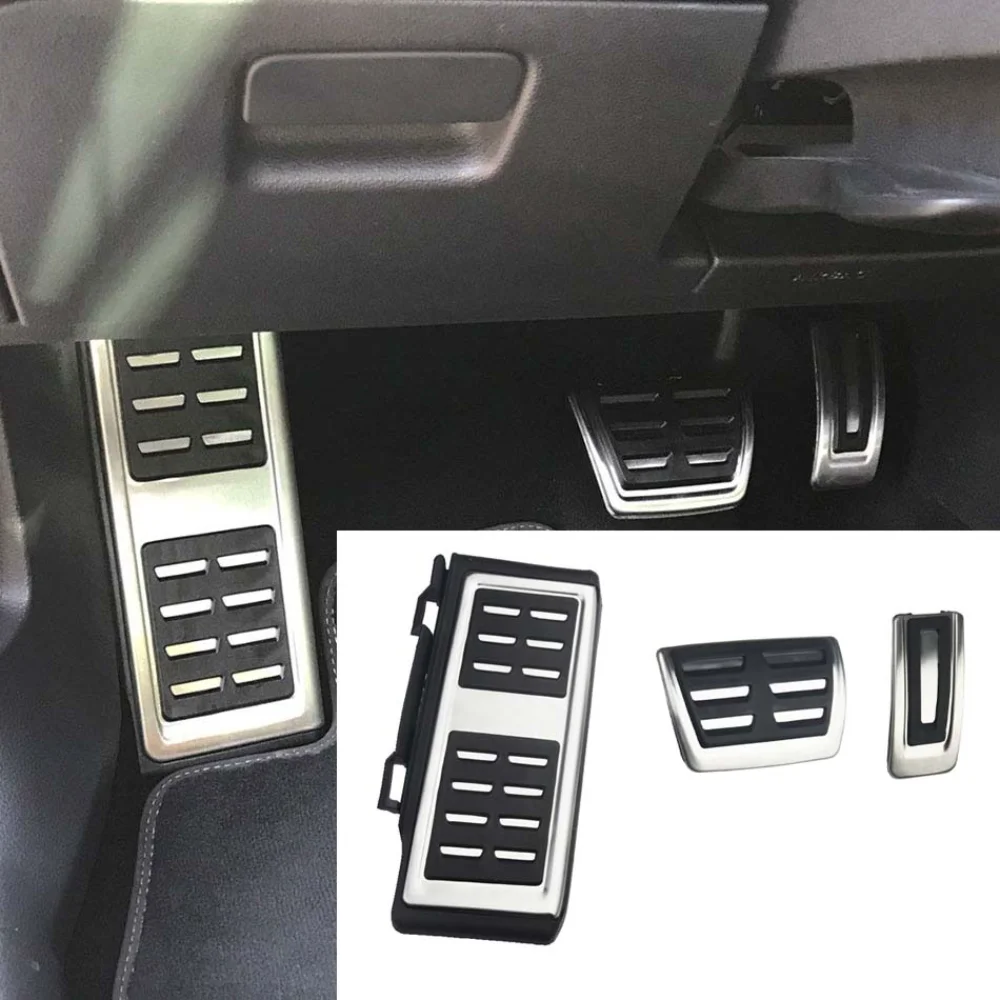 Stainless Steel Pedals Gas Accelerator Foot Rest Throttle Brake Pedal Fo... - $24.05+