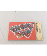 Vintage orange Birthday party 8 invitation cards still in original package - €16,88 EUR