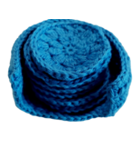 Puffy Blue Scrubbies - $25.00