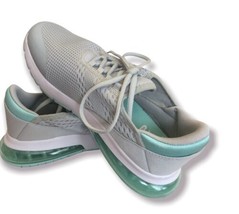 Avia Shoes Women’s 10M O2 Air Athletic Gray Aqua Green Lace Up Mesh Sneakers - £19.07 GBP