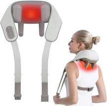 Heated Neck And Shoulder Massager, Acupressure Kneading Massager, Professional - $90.99